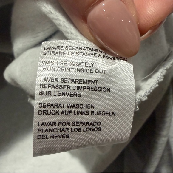 NEW Apres Surf Felpa Coco Beach Gray Pink Green Hoodie Size Medium - Picture 10 of 14